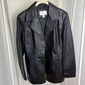 Worthington Classic Black Leather Jacket